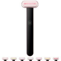 7-Color LED Red Light Therapy Wand for Face & Neck — Microcurrent Vibration + Heating Therapy