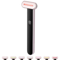 7-Color LED Red Light Therapy Wand for Face & Neck — Microcurrent Vibration + Heating Therapy